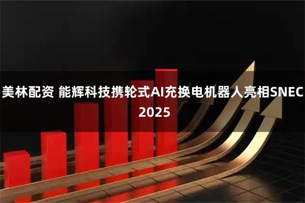 美林配资 能辉科技携轮式AI充换电机器人亮相SNEC 2025