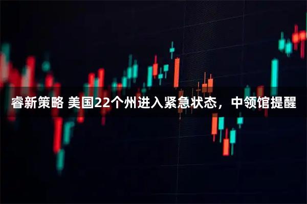 睿新策略 美国22个州进入紧急状态，中领馆提醒